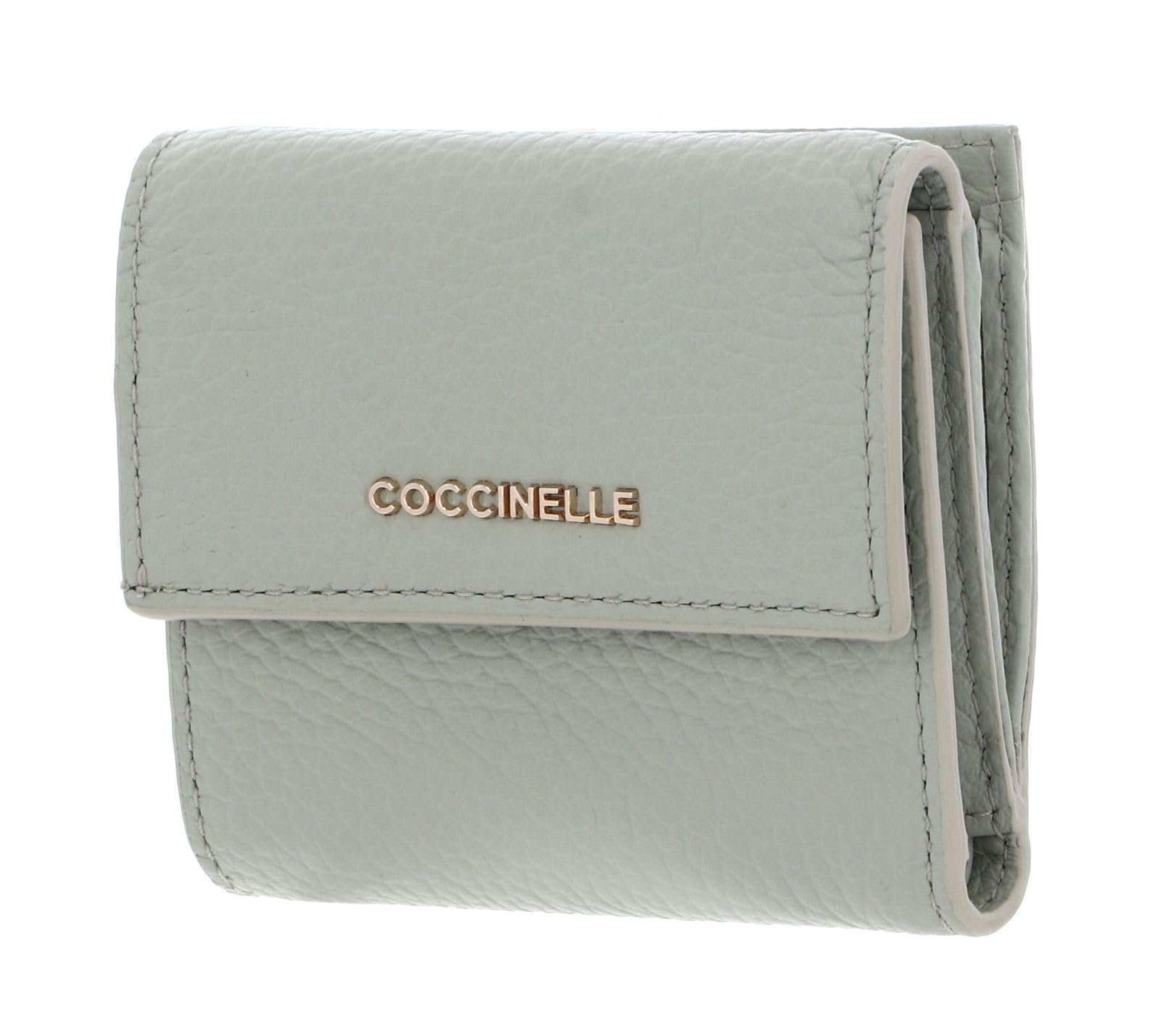 Кошелек Coccinelle Metallic Soft 4cc 10 см Celadon Green, Celadon Green, Modern, фото №1