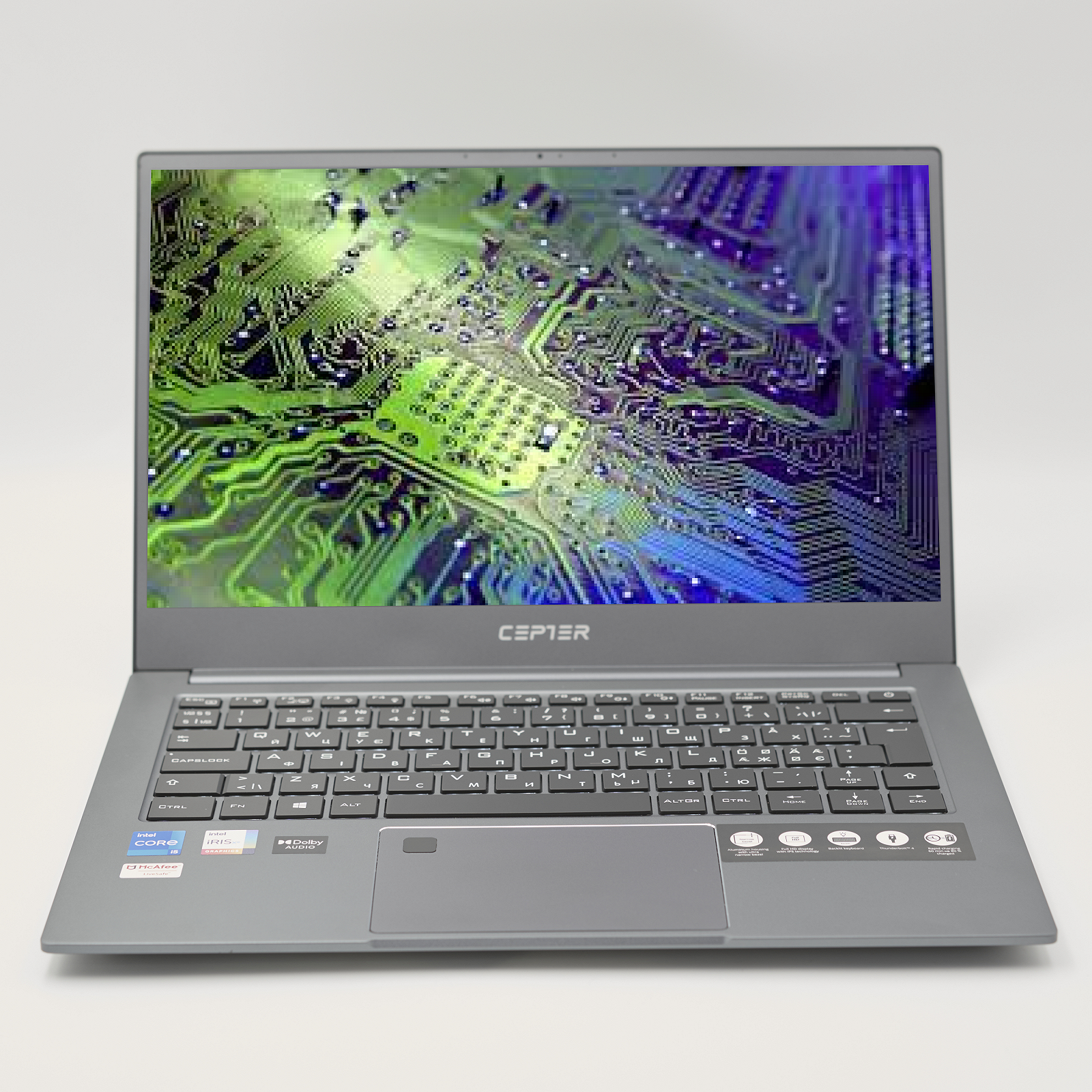 Ноутбук Medion Cepter N490 Intel i5-1135G7 16 ГБ RAM 1 ТБ SSD Intel Iris Xe Graphics Метал 14", фото №1