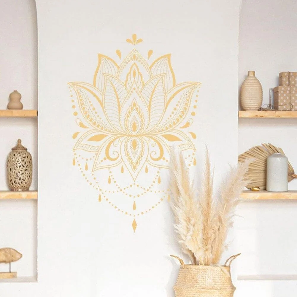 Наклейка на стіну Moroccan Themed Golden Mandala, фото №5