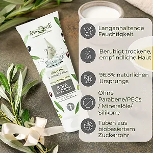 Лосьон для тела Оливковое масло и Молоко ослицы Aphrodite The Youth Elixir 200 мл synthetic.ua - Фото 1