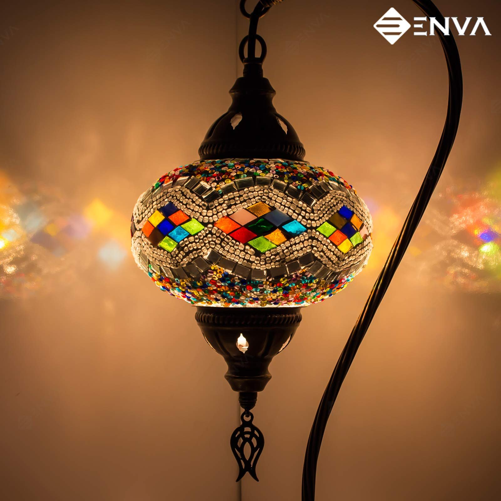 Настільна лампа Gooseneck Turkish Mosaic Multi-color Carpet, фото №1