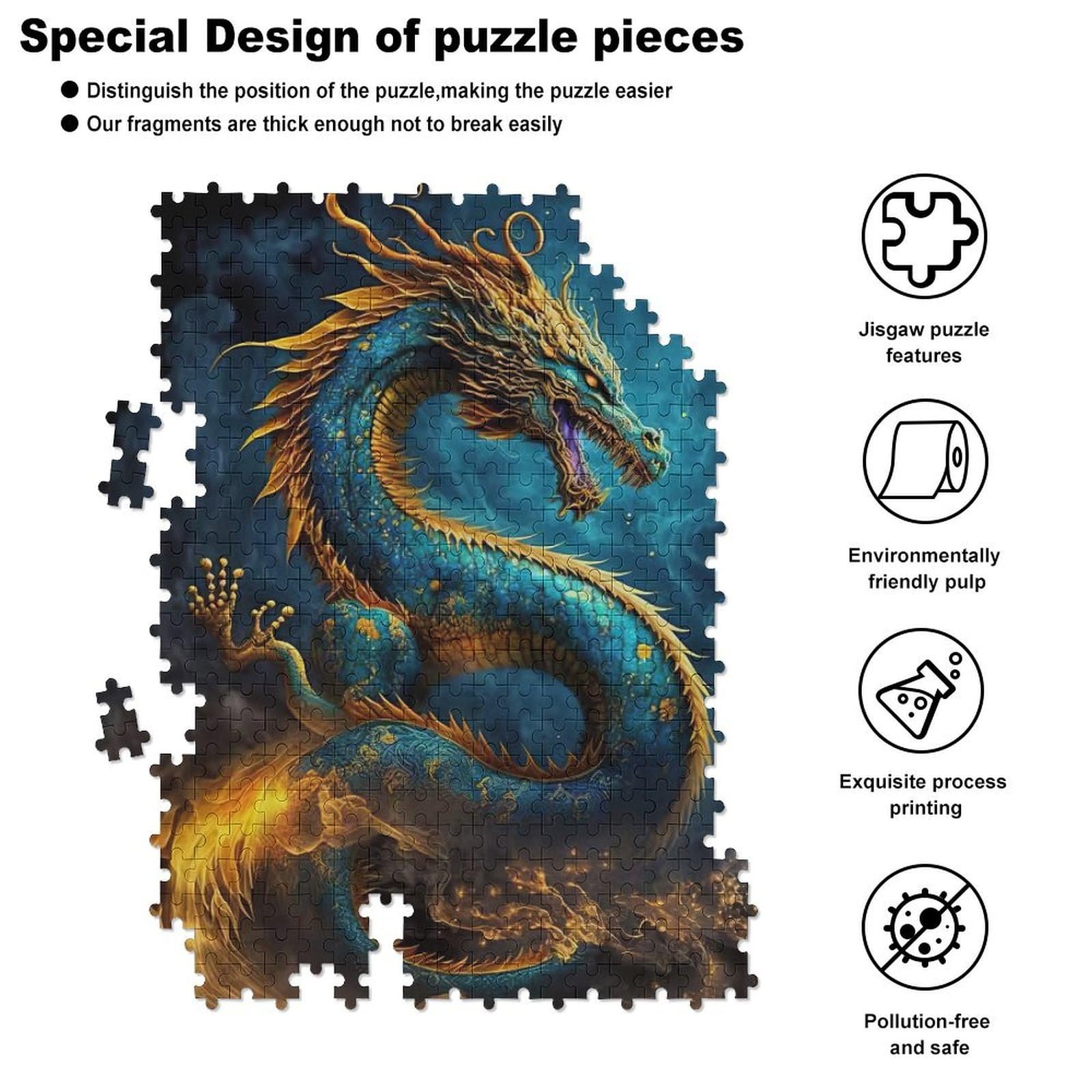 Дерев'яний пазл Dragon 500 елементів 55 x 41 см, фото №5