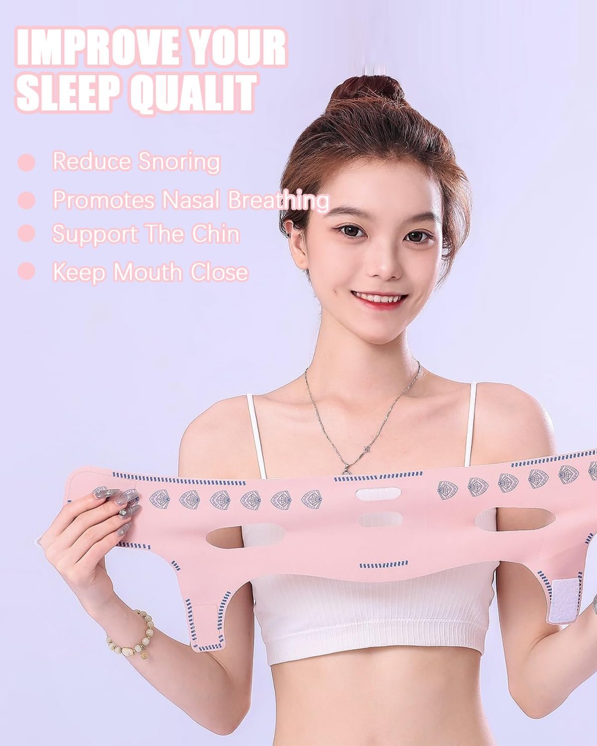 Ремінець для підборіддя проти хропіння для чоловіків і жінок, фото №5 Ремінець для підборіддя проти хропіння для чоловіків і жінок, фото №5