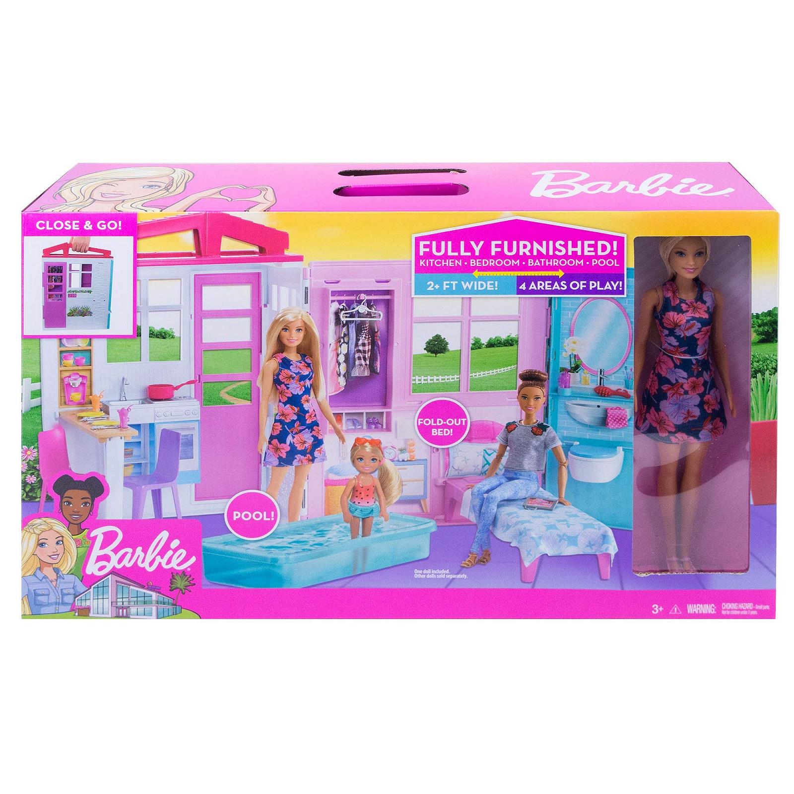 Кукла Barbie GWY84 Праздничный дом с мебелью и бассейном, фото №5