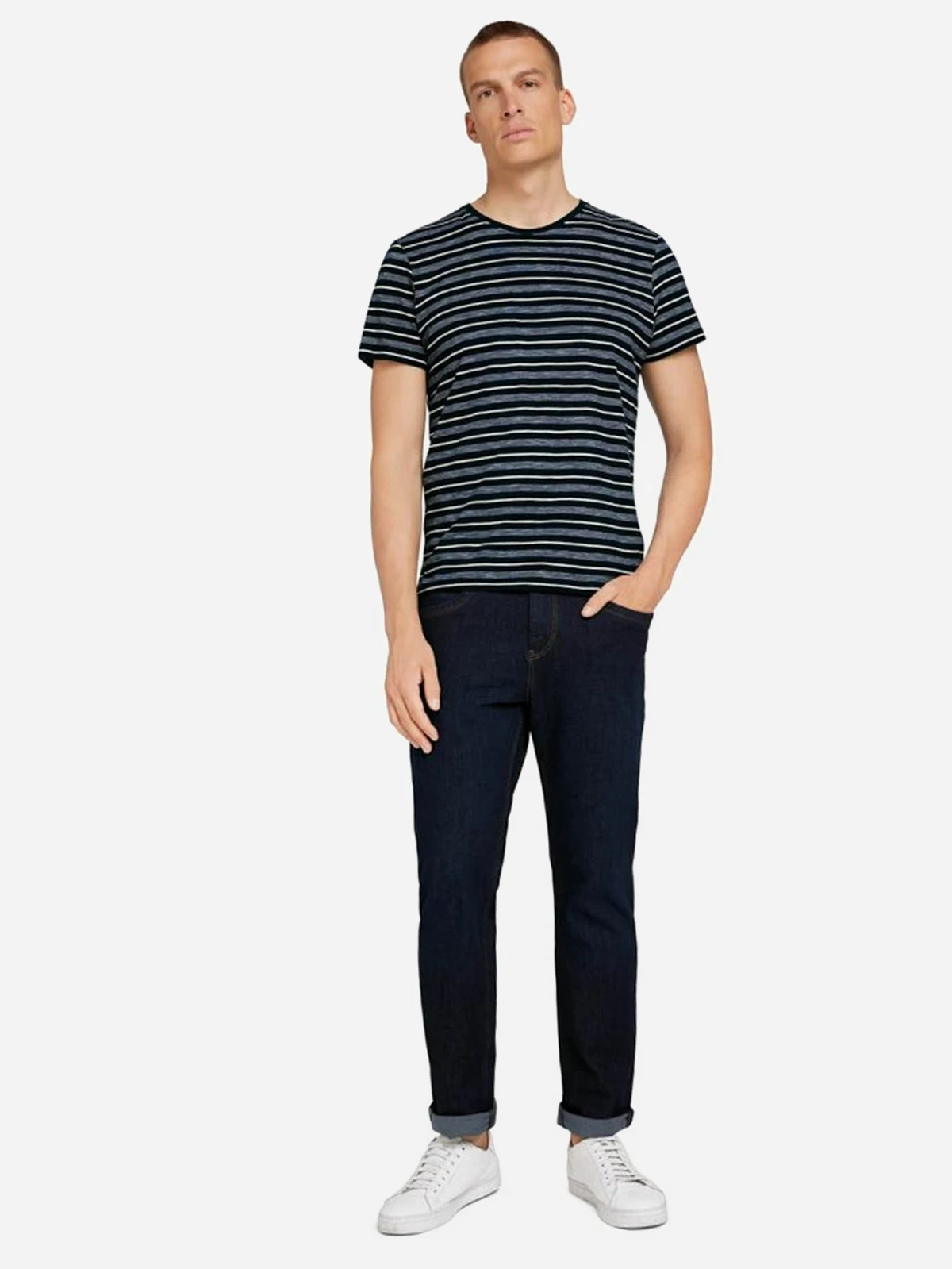 Джинси Josh regular slim jeans 1024148-10138 Tom Tailor Темно-синій  M, фото №4
