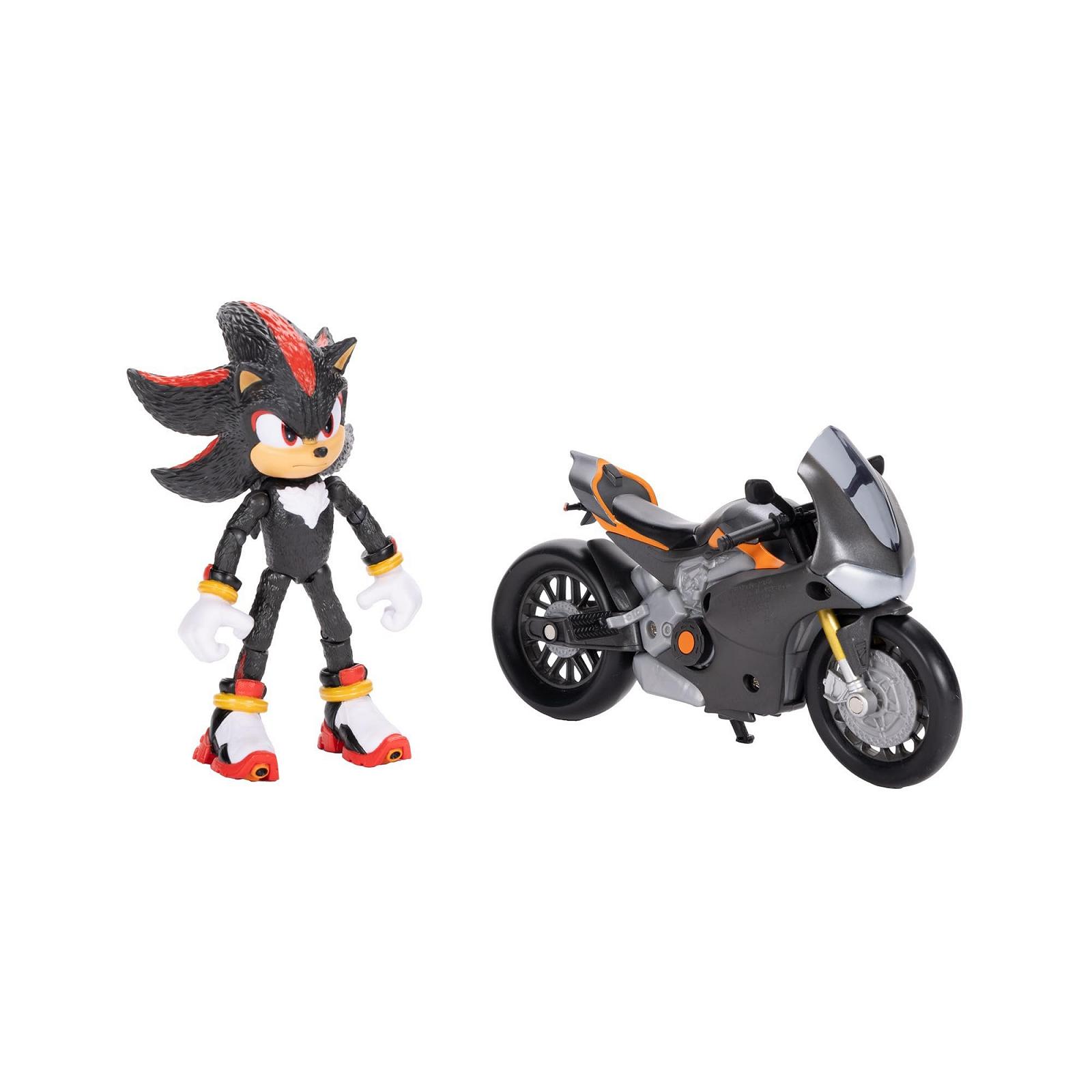 Фигурка подвижная Shadow из фильма Соник 3, 15.2 см, черная + мотоцикл Shadow Jakks Pacific, фото №6