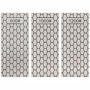 Набір точильних каменів Cabilock алмазних 600/1000/1200 грит 3 шт з нековзною основою - Фото 1