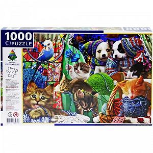Пазлы Щенки и котята 1000 элементов [tsi202781-TSI] - Фото 1