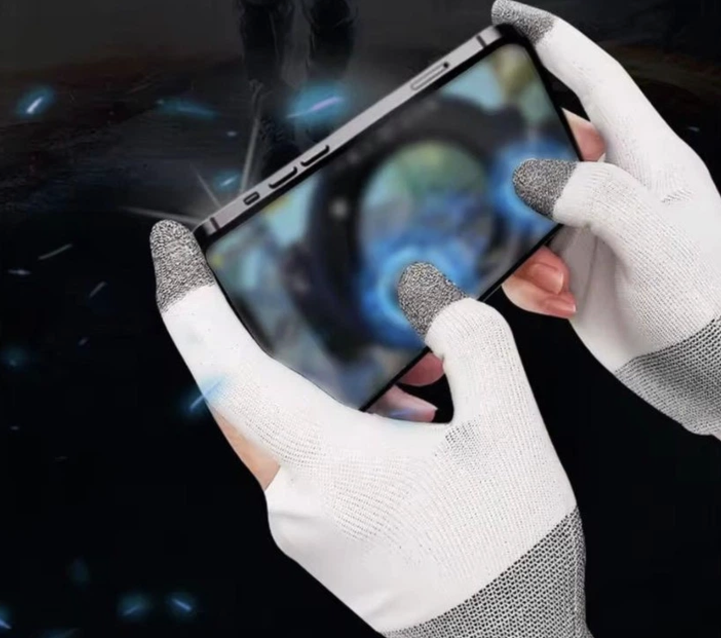 Кіберспортивні сенсорні рукавички для ігор 2 шт Білий, фото №3