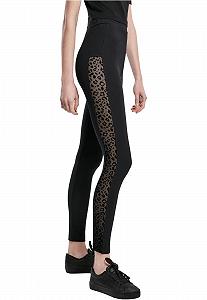 Леггинсы Urban Classics Ladies Flock Lace Stripe Черный, размеры XS - 5XL synthetic.ua - Фото 1