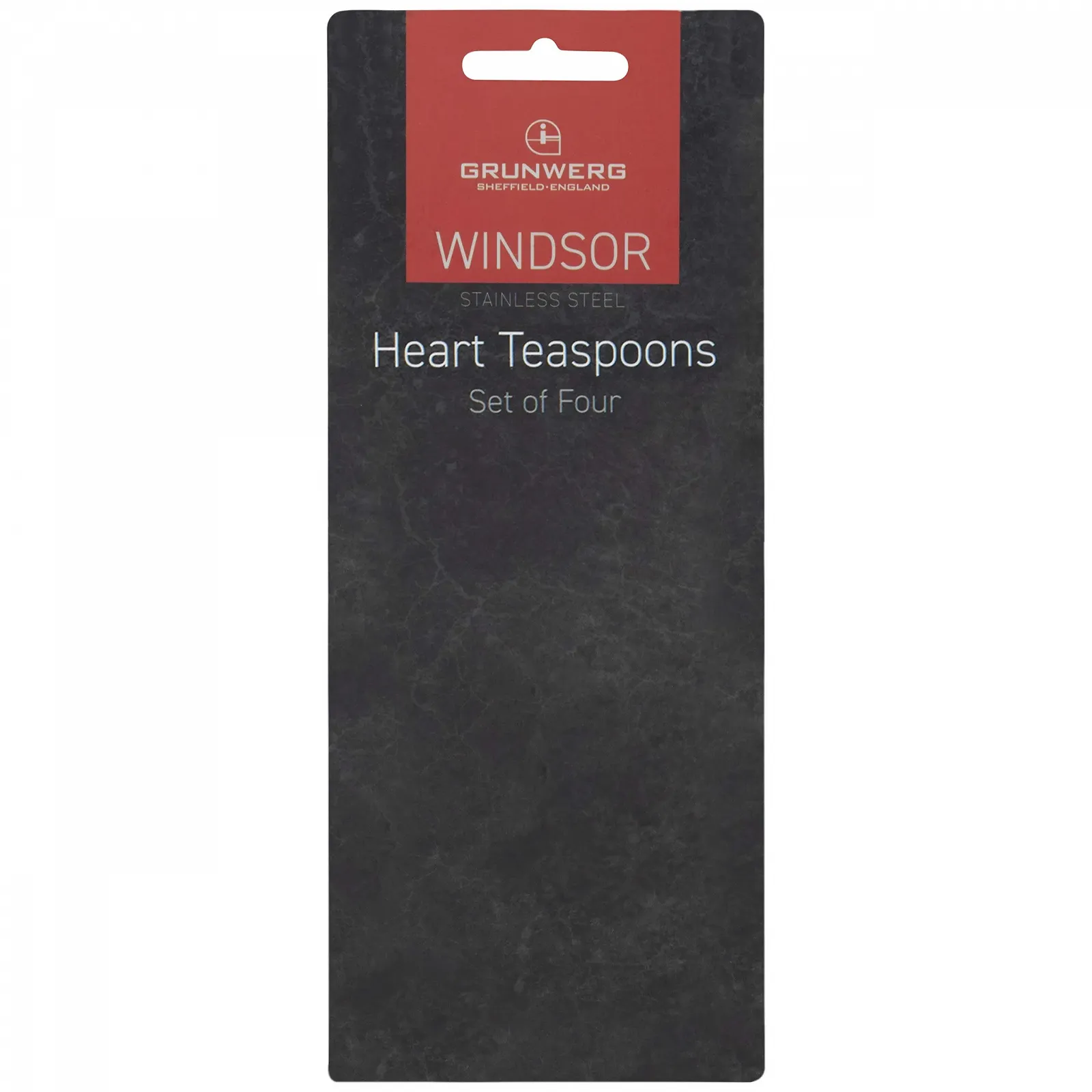 Ложка чайна Windsor Серце 4HRTESWDR/C Набір 4 шт. Нержавіюча сталь 18/0, полірована, в упаковці, фото №4