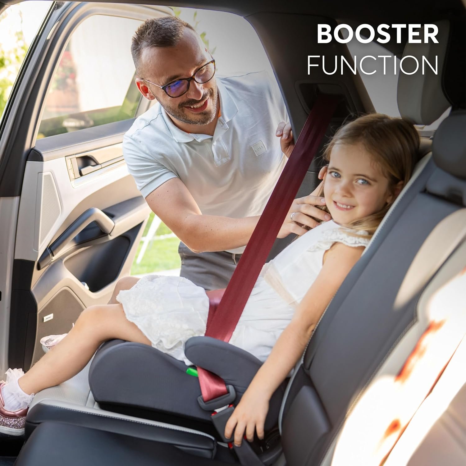 Дитяче автокрісло KikkaBoo i-AID i-Size / 100-150 см / Чорне, фото №9