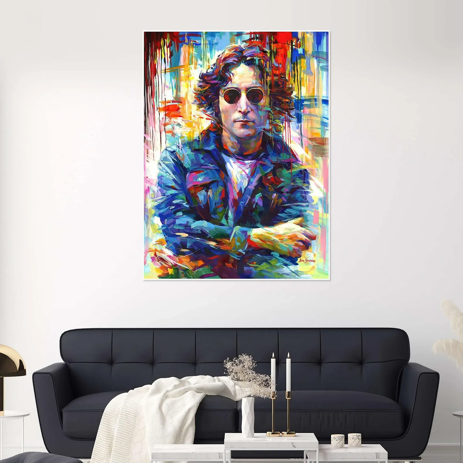 Постер Leon Devenice Pop Art John Lennon 60 x 80 см 250 г/м², фото №4 Постер Leon Devenice Pop Art John Lennon 60 x 80 см 250 г/м², фото №4