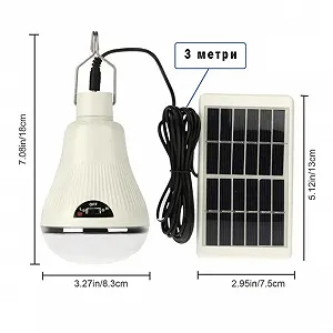 Аккумуляторный фонарик 10W с солнечной панелью Golden Road GR-020 для улицы и помещений synthetic.ua - Фото 1