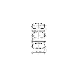 Комплект тормозных колодок, дисковый тормоз TRISCAN 8110 42010 для MITSUBISHI HYUNDAI PROTON - Фото 1