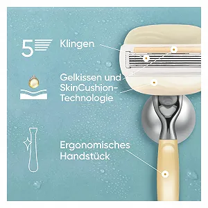 Бритва Gillette Venus Pro Comfortglide Argan Oil с 1 кассетой и держателем для душа synthetic.ua - Фото 1