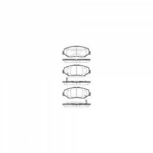 Комплект гальмівних колодок TRISCAN 8110 40060 дискове гальмо для HONDA передня вісь - Фото 1