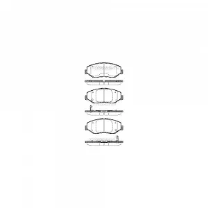 Комплект гальмівних колодок TRISCAN 8110 40060 дискове гальмо для HONDA передня вісь - Фото 1