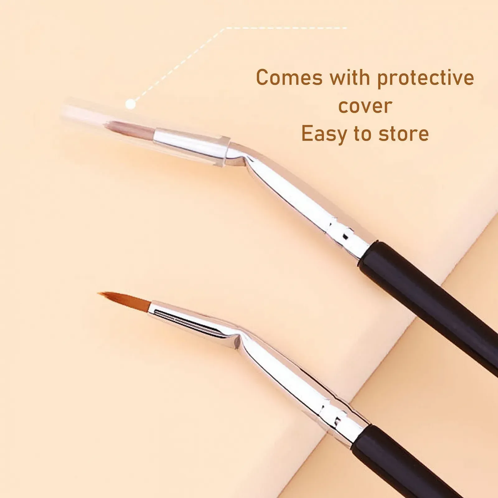 Кисти для подводки изогнутые, фото №5