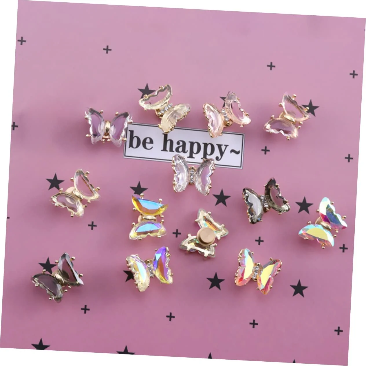 Украшения для ногтей Бабочки Камни для ногтей Гель для ногтей Украшения для ногтей Подвески для украшения ногтей Аксессуары для ногтей Бабочки Шпильки для ногтей Аксессуары из сплава, 5 шт, фото №4