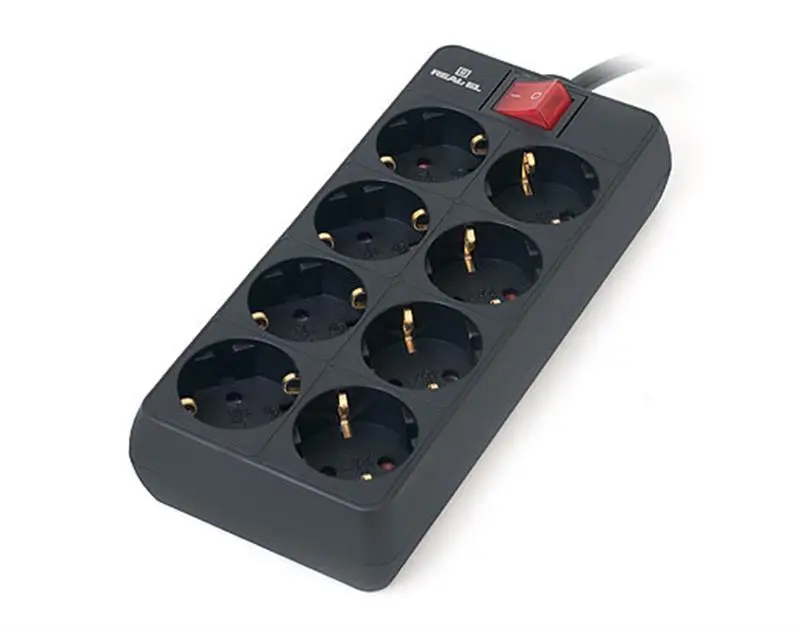 Сетевой фильтр питания REAL-EL REAL-EL RS-8 PROTECT, 3m, black EL122300022, фото №4