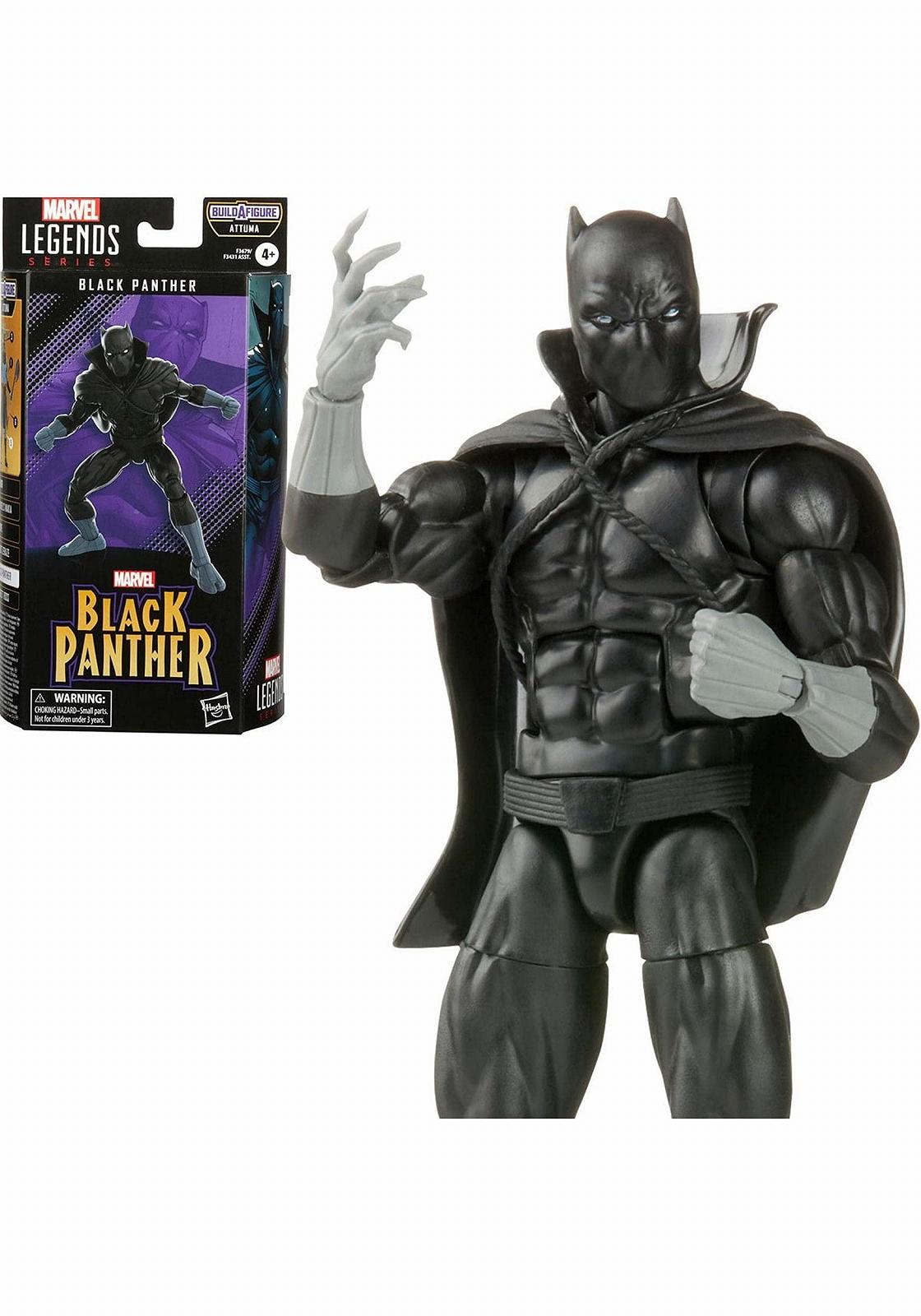 Фігурка Action Marvel Hasbro Legends Series Classic Comics Black Panther, 15 см, 2 аксесуари, 1 елемент Build-A-Figure, фото №1