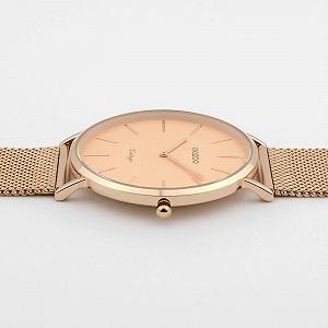 Часы Unisex Oozoo Vintage с цельным грубым сетчатым миланским металлическим ремешком из нержавеющей стали различных размеров и покрытий, браслет, 44 мм synthetic.ua - Фото 1