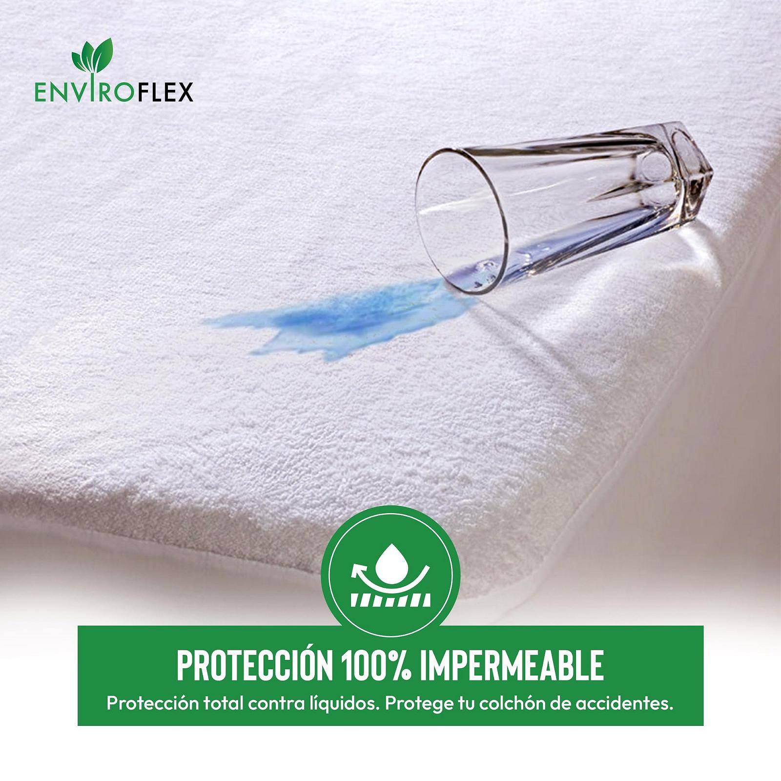 Наматрацник Enviroflex Махровий Універсальний Комфорт з Водонепроникним Захистом Extra Soft Дихаючий Дизайн для Усіх Сезонів 152 x 200 x 30 см, фото №3