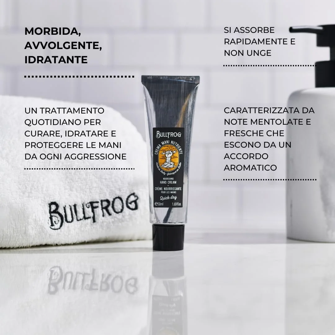 Крем для рук Bullfrog Живильний, Зволожуючий та Захисний, 83.1% Натуральні Інгредієнти, фото №3