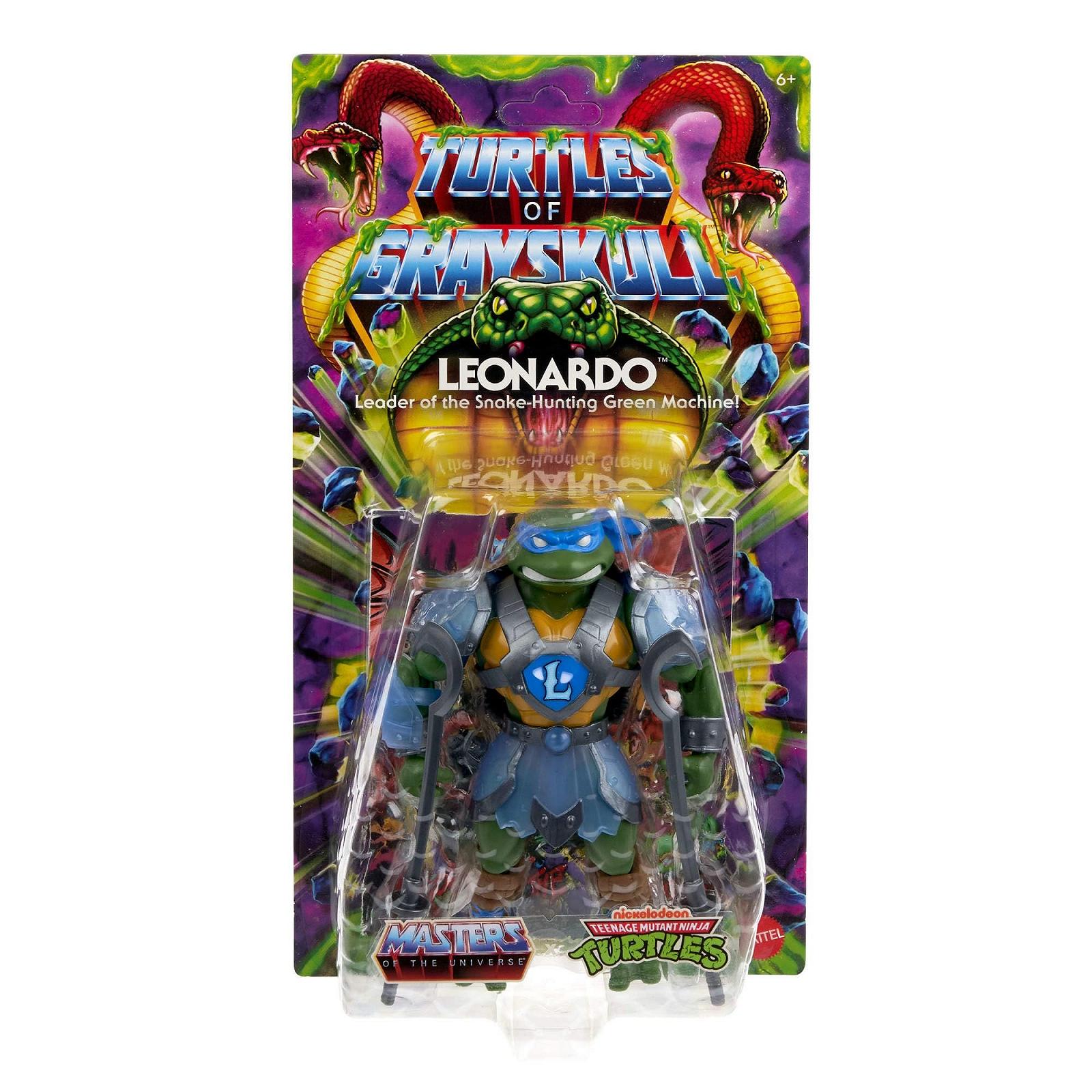 Фігурка Рухома Masters of the Universe Origins Turtles of Grayskull Леонардо Reptile Wars, фото №2