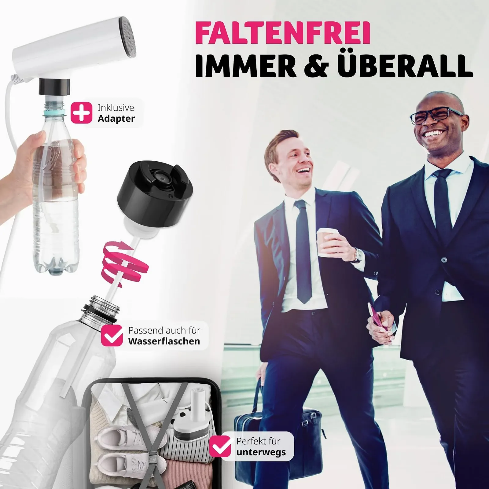 Вертикальний відпарювач tectake® 4 режими 370 мл, фото №4