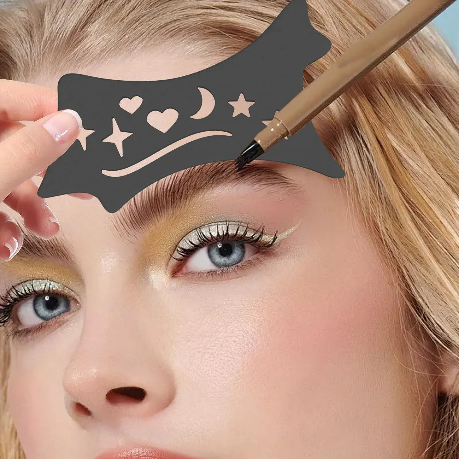 Трафареты для подводки, теней и контура глаз Silikon-Eyeliner-Kontur с крылатым кончиком, фото №2