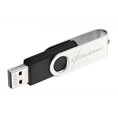 USB флеш-накопитель Exceleram 32gb P1 Series Silver/Black USB 2.0 EXP1U2SIB32, фото №5