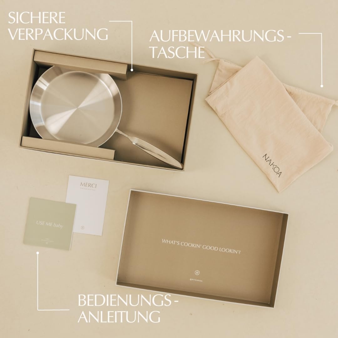 Сковорода NAKOA Uncoated 28 cm, фото №6