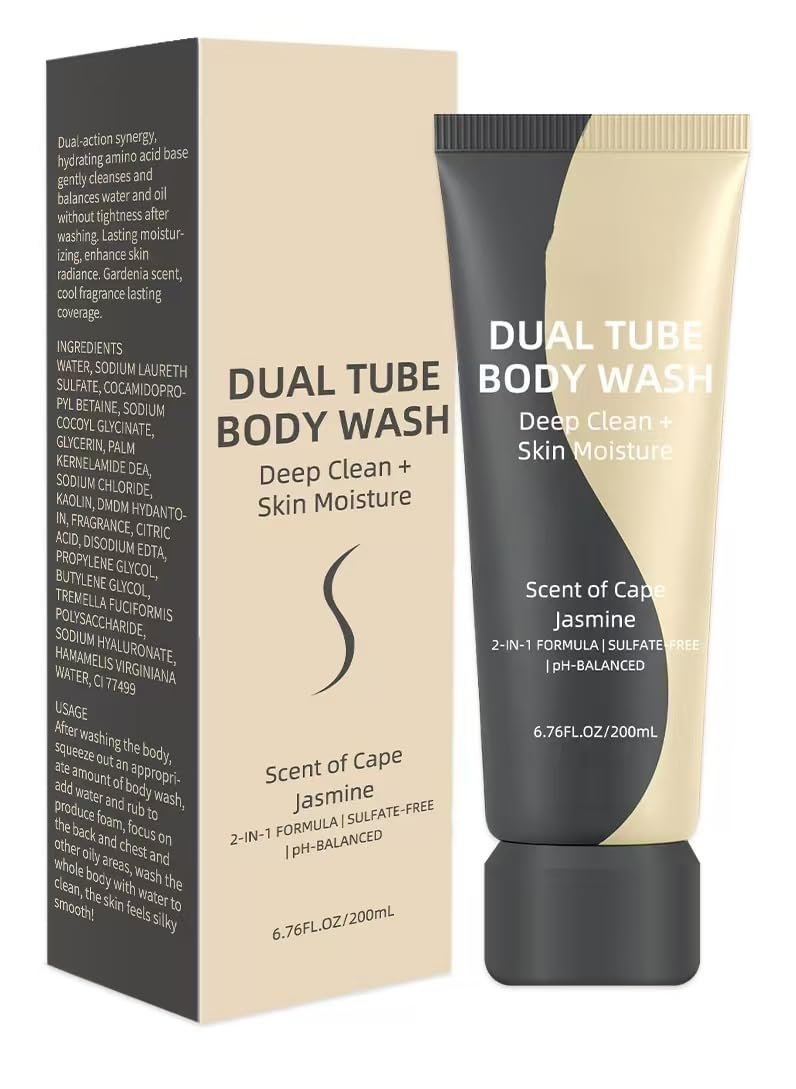 Гель для душу Amino Acid Aroma Hydrate в подвійній тубі глибоке очищення та зволоження для сухої шкіри, фото №1