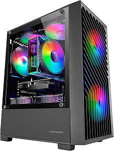Корпус Mars Gaming MC-VORTEX / без БЖ / Micro-ATX / 3x120mm FRGB / Чорний - Фото 1