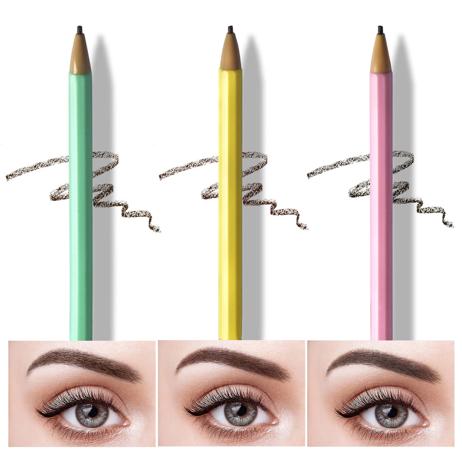 Олівець Eyeliner Minerals Водостійкий Помада для брів Темно-коричневий One Size, фото №4