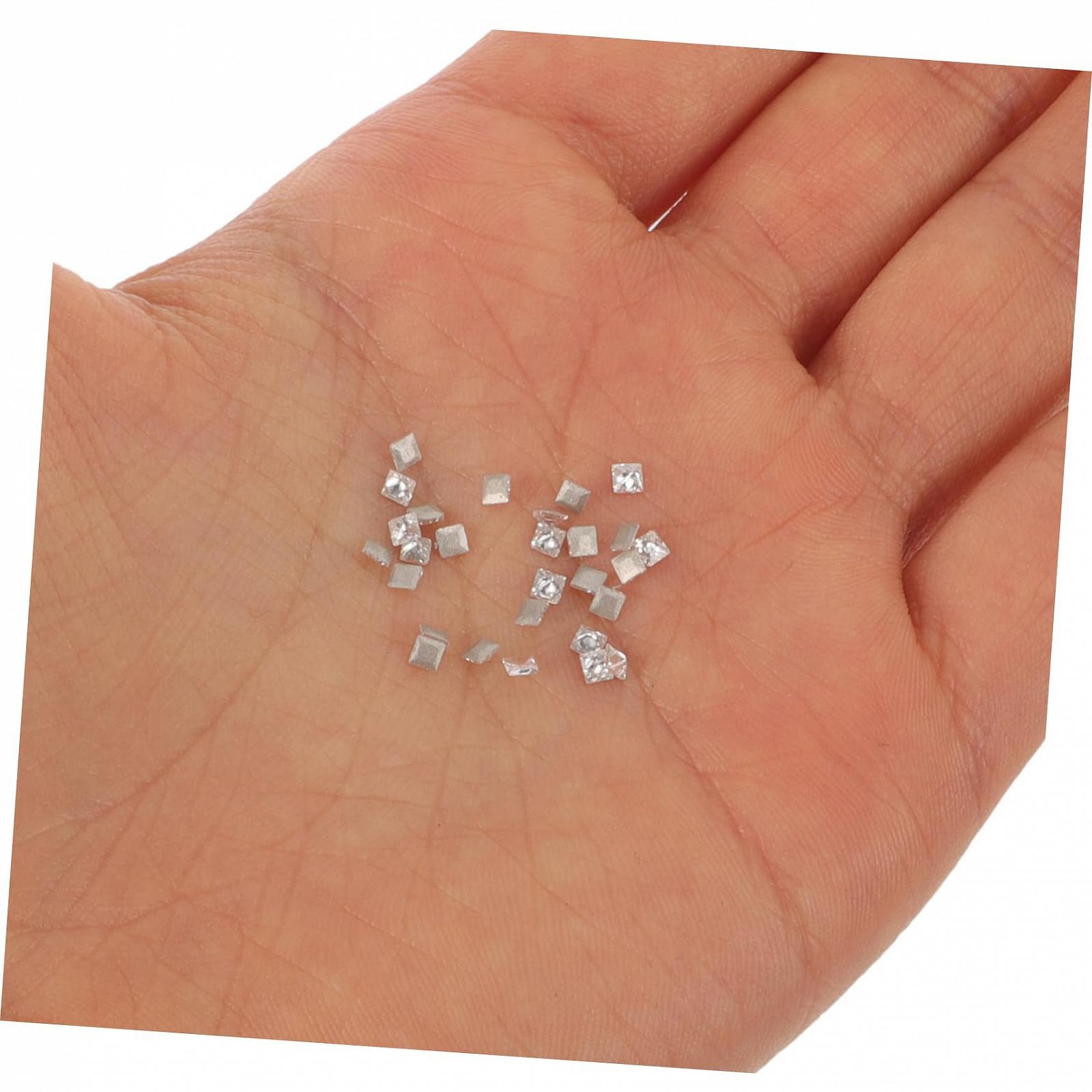 Набор драгоценных камней для ногтей, 50 штук, плоские циркониевые украшения для ногтей, декоративные украшения, фото №7