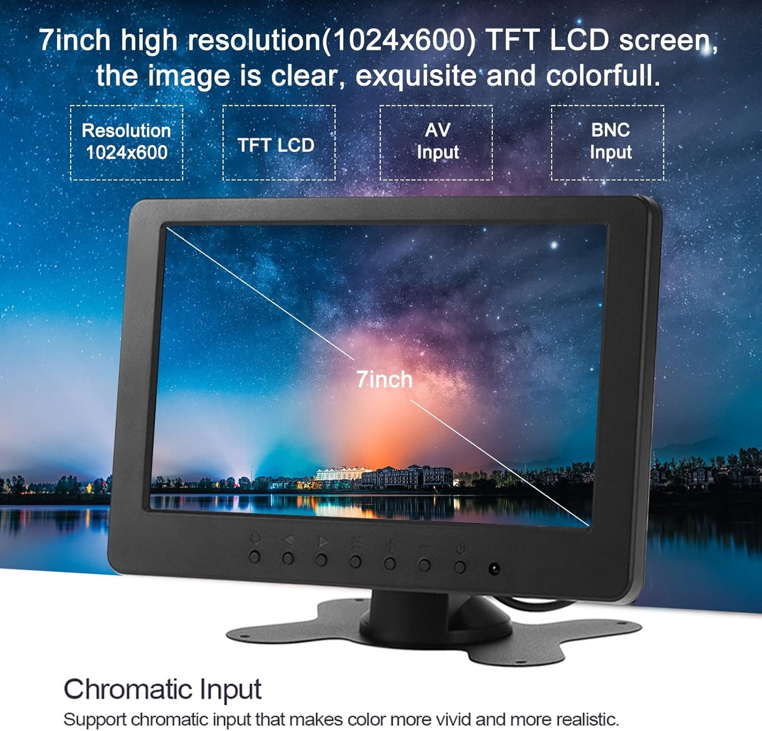 Автомобільний монітор 7" Docooler HD TFT, фото №4