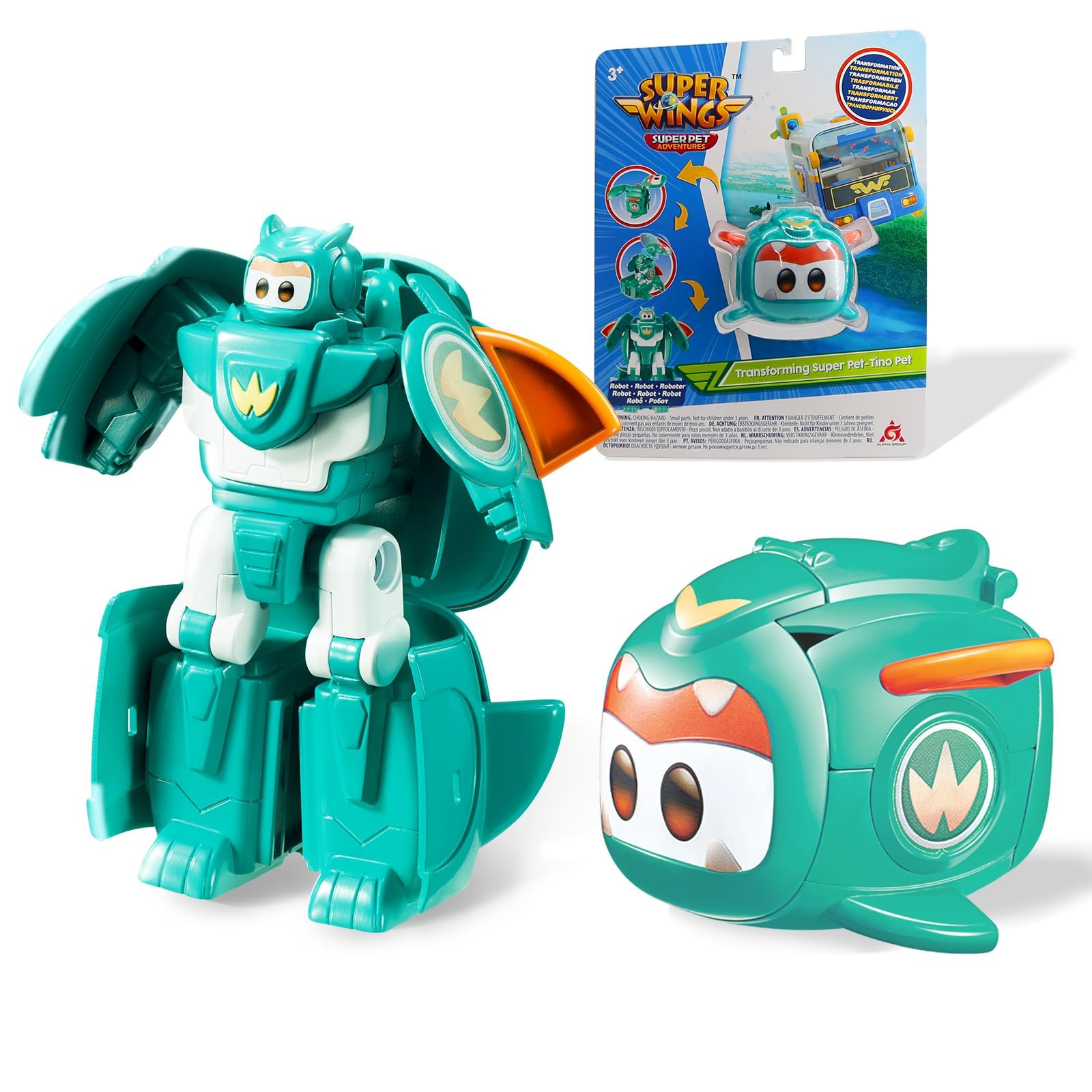 Игрушка-трансформер Super Wings Tino Pet 6 см, фото №1
