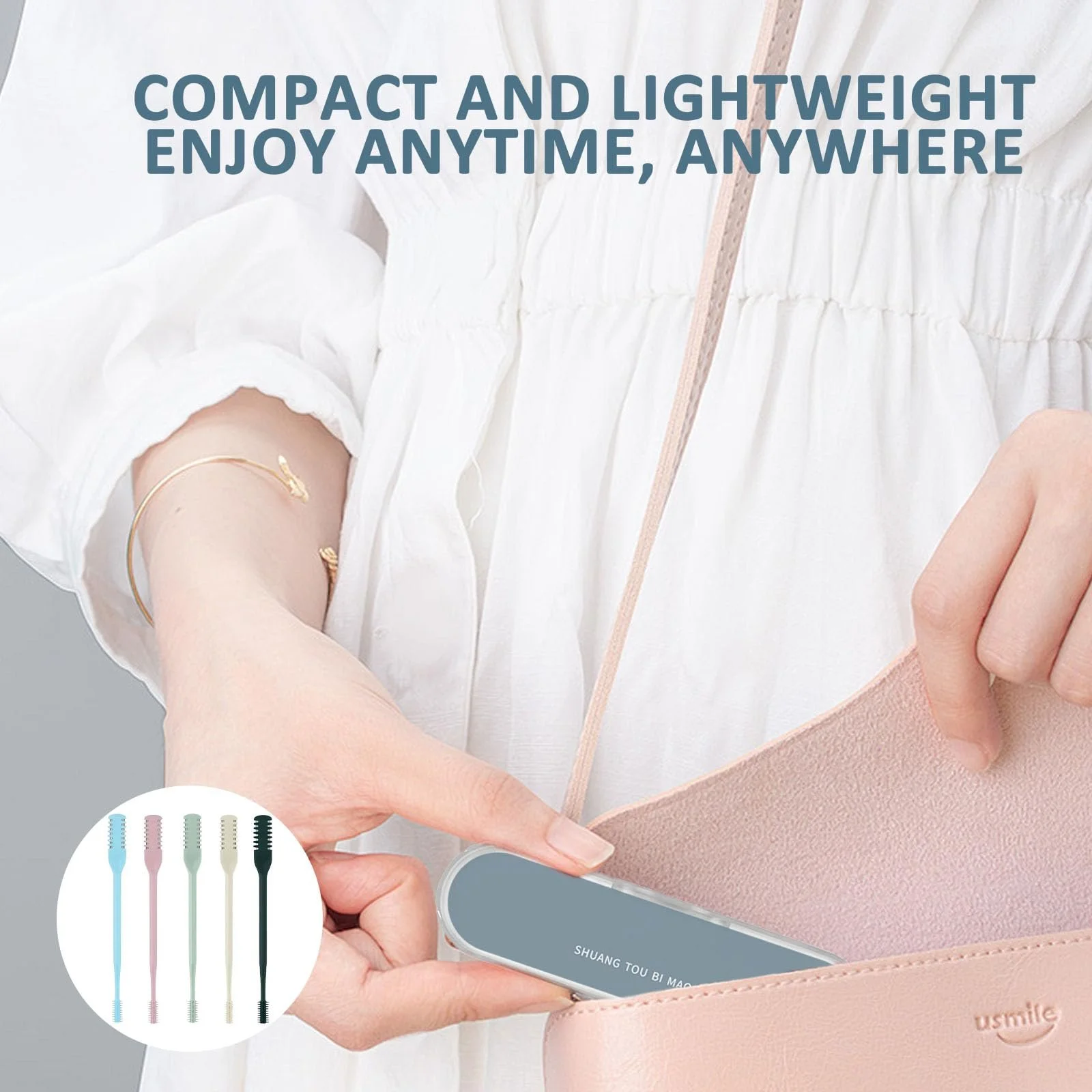 Тример Double Sided Nose Hair Knife Nostril Hair Remover Tool 360° Portable Manual, фото №7