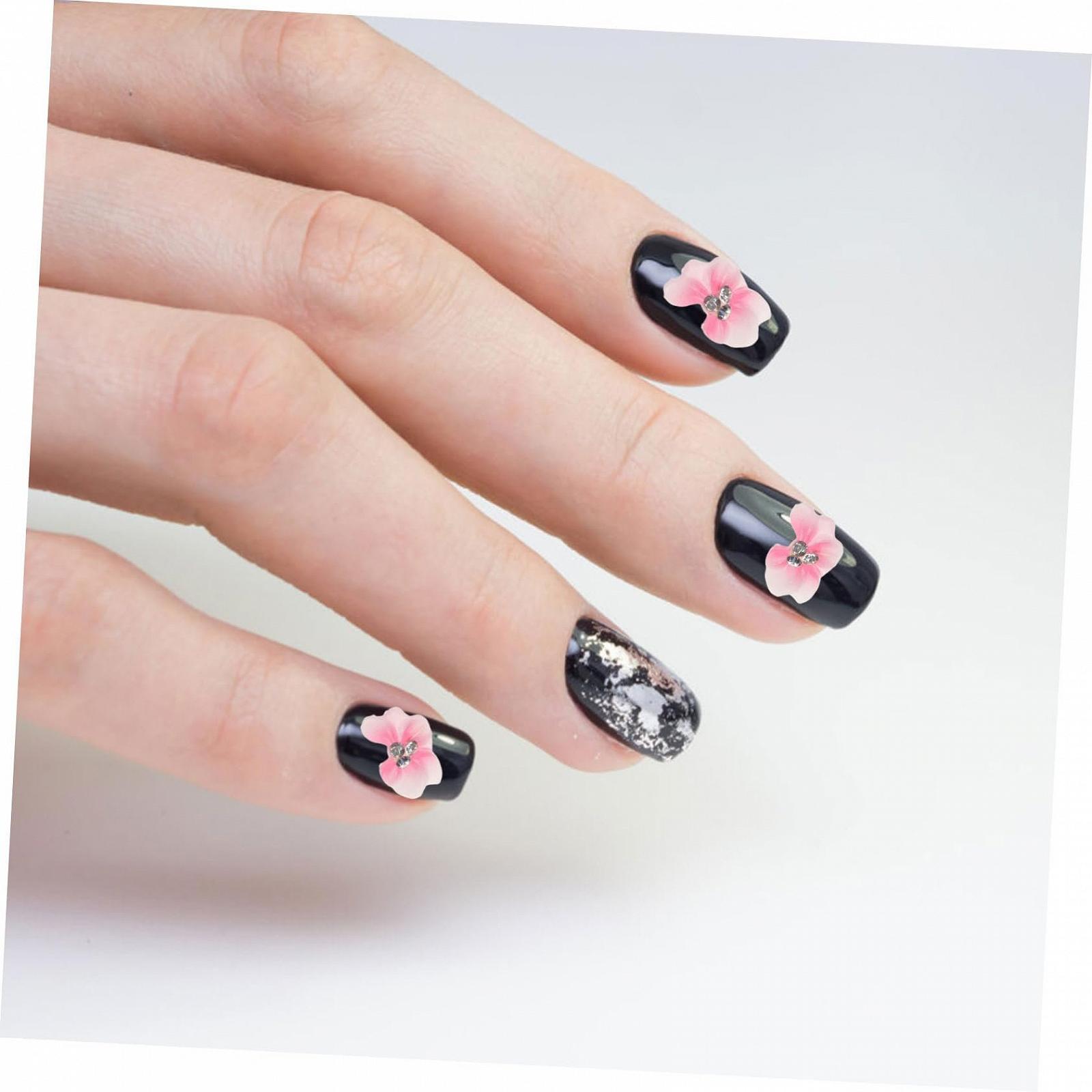 Украшения для ногтей (10 шт. в упаковке) Цветок Смола Розовый, фото №7