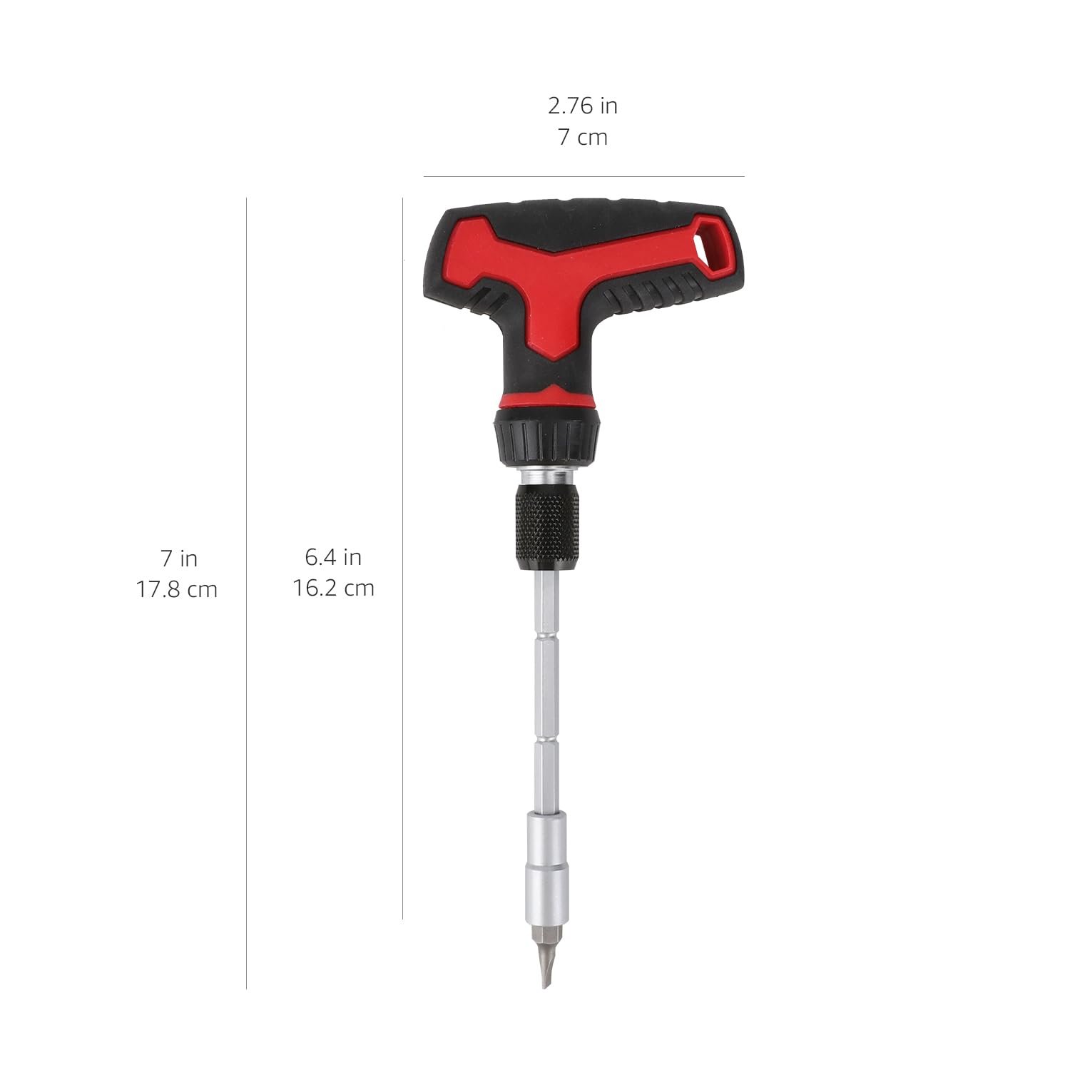 Набір Amazon Basics 27 Pcs магнітний з тріскачкою з Т-подібною ручкою та викрутками, фото №6 Набір Amazon Basics 27 Pcs магнітний з тріскачкою з Т-подібною ручкою та викрутками, фото №6