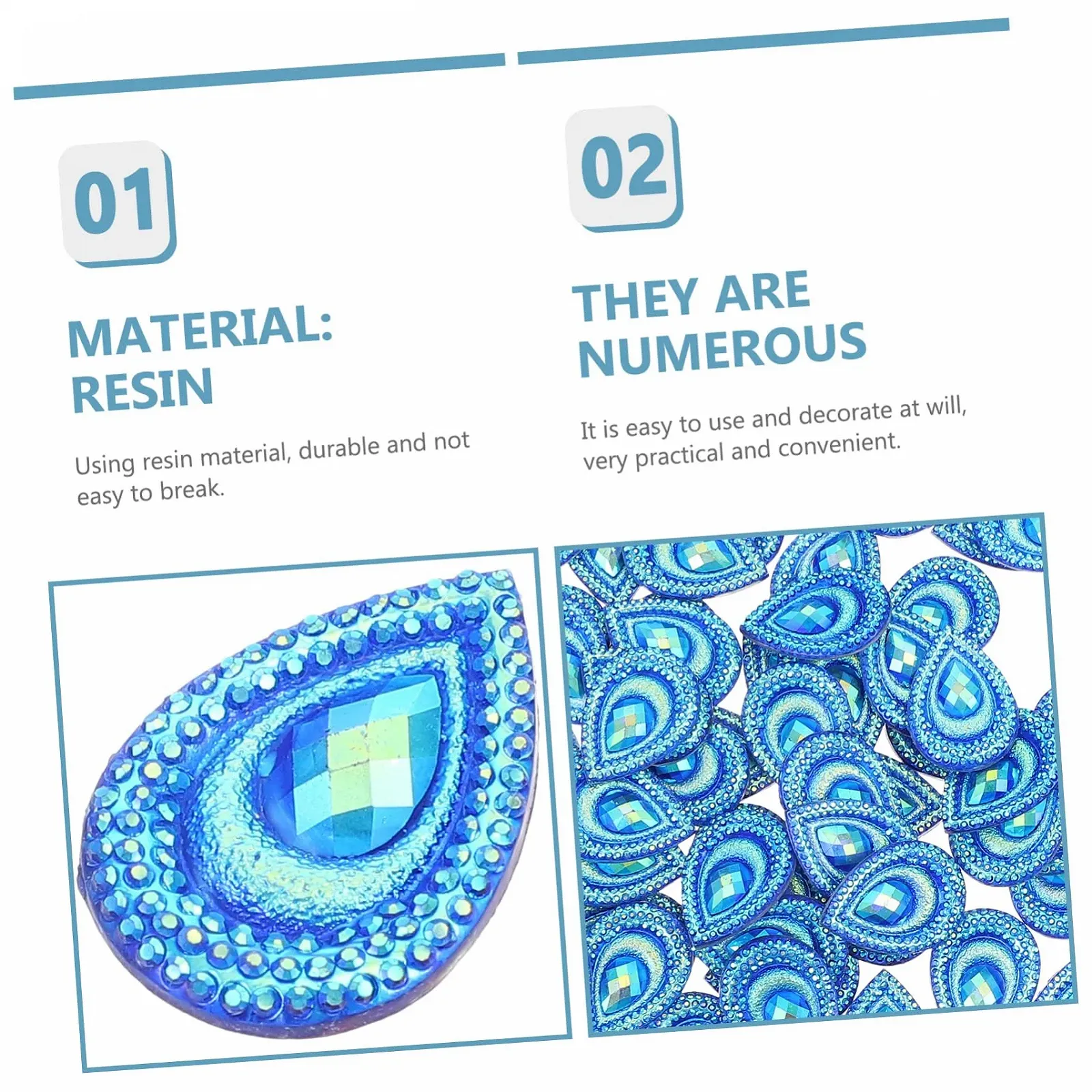 Стрази Форми NUOBESTY 2 шт. прикраси ручної роботи та модні аксесуари для творчих проєктів, фото №9