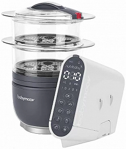Пароварка-блендер Babymoov Nutribaby 5 в 1 Grey A001124 ціна на synthetic.ua - Фото 1 Пароварка-блендер Babymoov Nutribaby 5 в 1 Grey A001124 synthetic.ua - Фото 1
