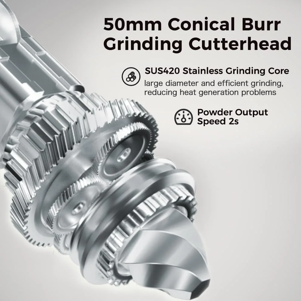 Кофемолка коническая Cafelffe MK-301, 420, нержавеющая сталь, 48 настроек, фото №4