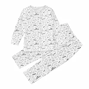 Детский расписанный вручную комплект пижамы для мальчиков милый - Фото 1