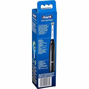 Зубна щітка на батарейках Braun Oral-B 409809 Чорна synthetic.ua - Фото 1
