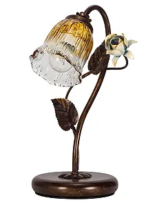 Настільна лампа Helios Florentine 403757/1 Антична Коричнева/Золотиста - Фото 1