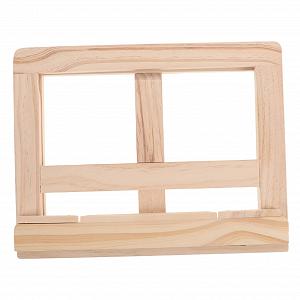 Підставка для ноутбука складана дерев'яна Homoyoyo з тримачем для книг, ергономічна регульована - Фото 1